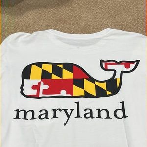 Rare Vineyard Vines Maryland Long Sleeve T Shirt
